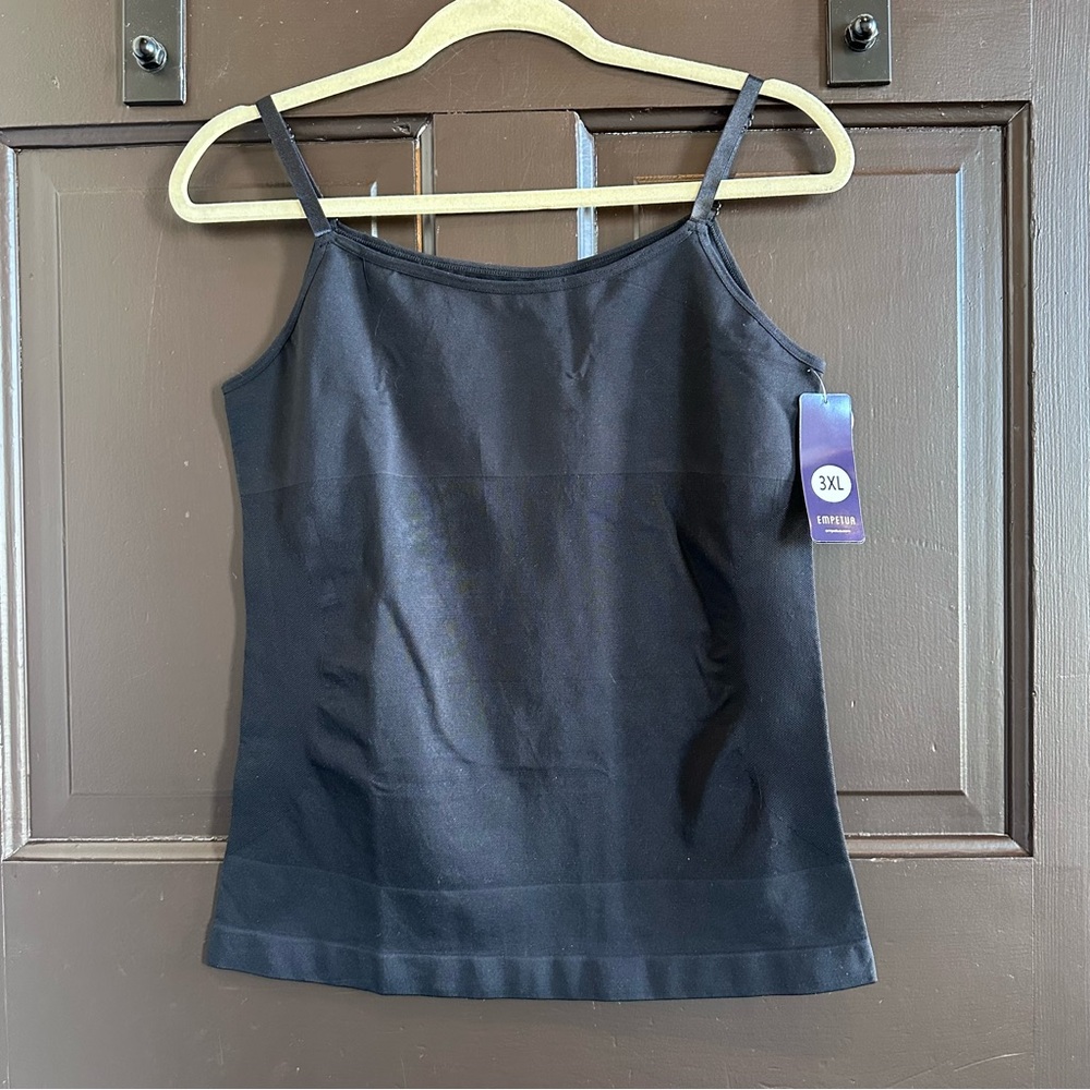 Empetua by All Day Every Day Tank Cami  Body Shaper Black Size XXXL NWT